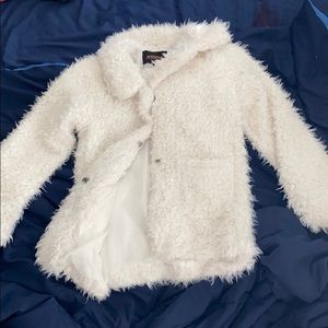 Long sleeve fuzzy jacket